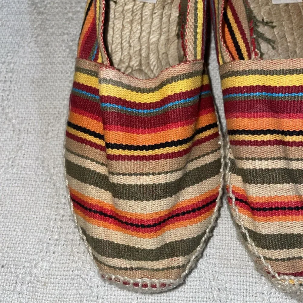 Aspargatus Women’s Casual Espadrilles Size 37 U.S. 6 M Multicolor Canvas Beach
